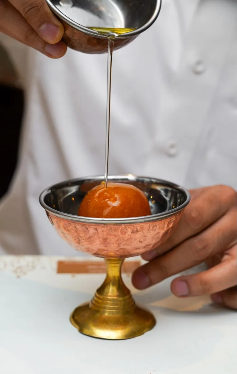 Bhimas dessert presentation